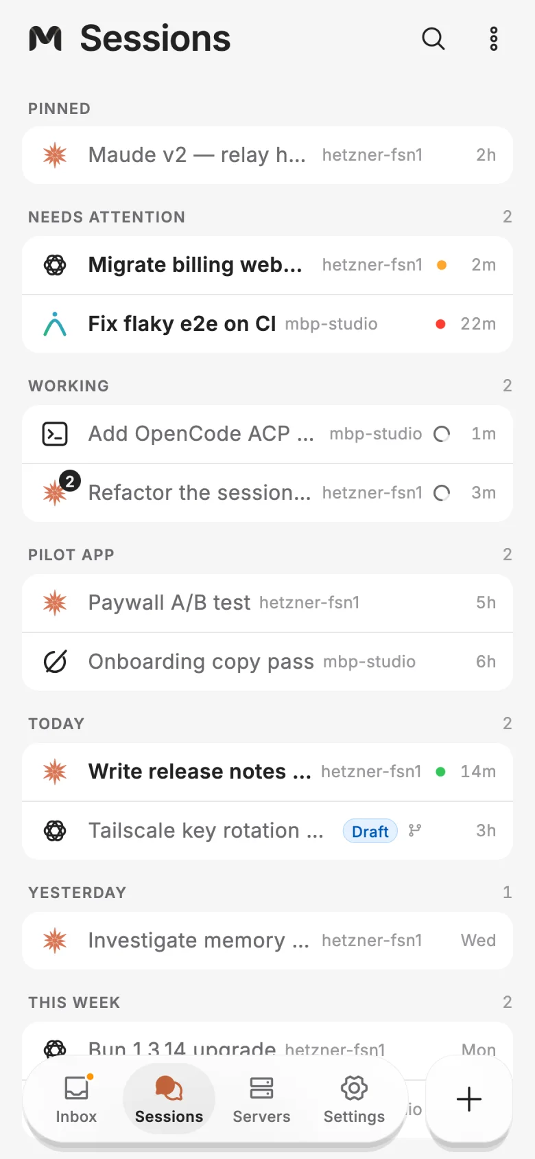 Running coding agents 24/7 on your own server