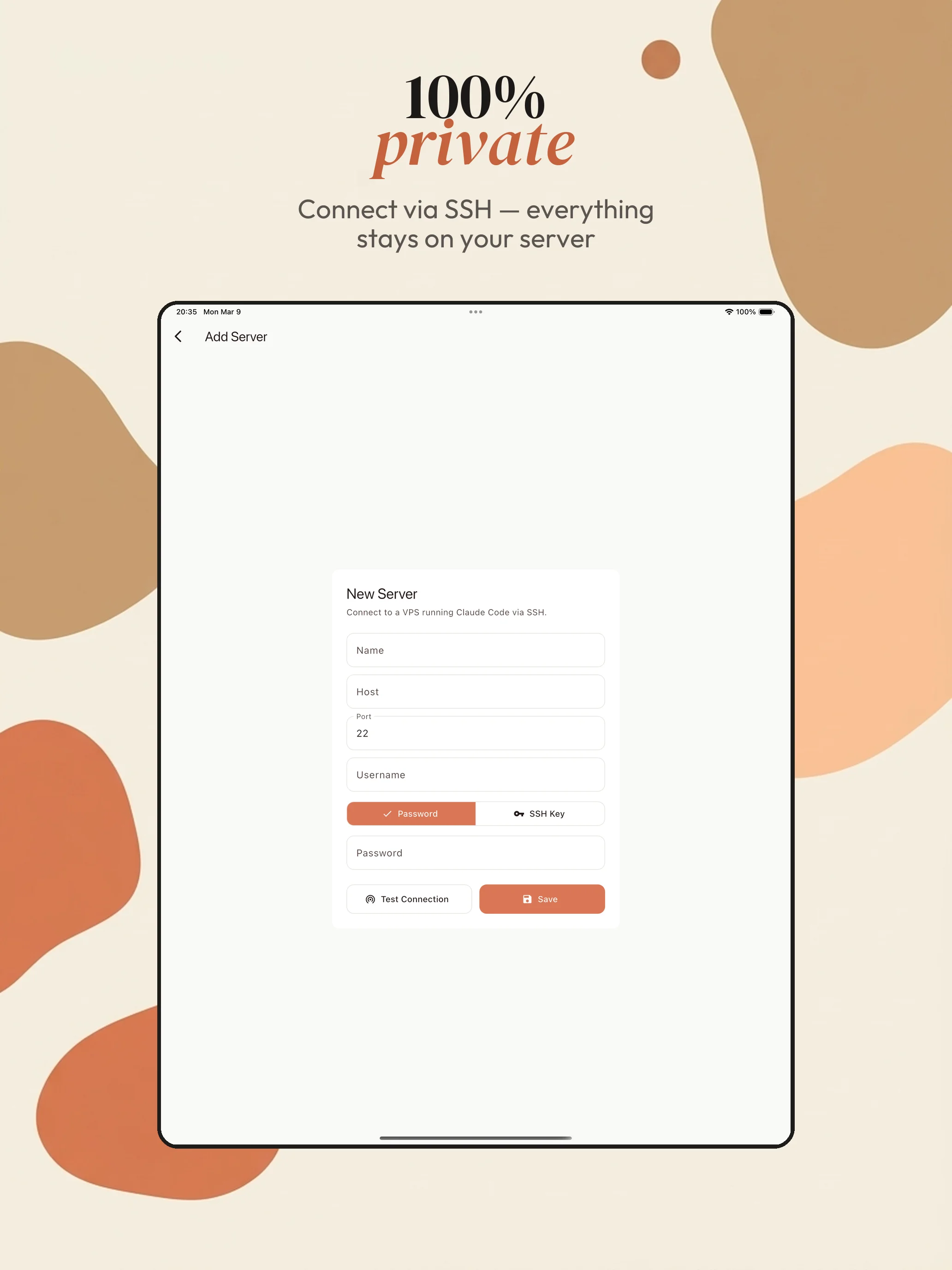 Maude on iPad - Add server
